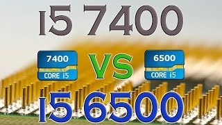 i5 7400 vs i5 6500  BENCHMARKS  GAMING TESTS REVIEW AND COMPARISON  Kaby Lake vs Skylake [upl. by Nobel]