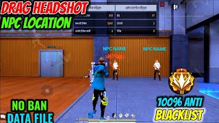 Free Fire Npc Name Location Hack  FF Headshot Hack Hologram Headshot Hack  FF Headshot Hack [upl. by Alleahcim555]