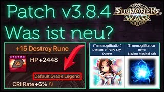 SUMMONERS WAR Patch v384  Was ist neu  Reappraisal Stones  RTA Season 5 German  Deutsch [upl. by Ylus]