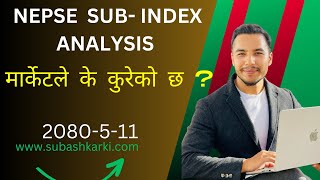 NEPSE SUBINDEX ANALYSISNEPSE CHART ANALYSISNEPSE ANALYSISNEPSE UPDATESHARE BAZARSHARE BAZAR [upl. by Rebm]