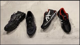 Unboxing Asics Full Black GelQuantum 360 6 and BlackWhite GelQuantum 180 4 [upl. by Ahsinaw]