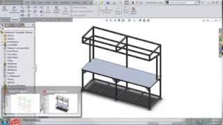 SolidWorks  Weldments Tutorial  2D And 3D Layout Sketches [upl. by Oicanata]