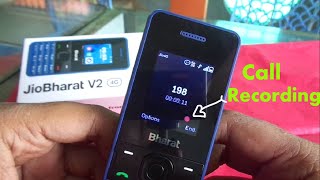 Call Recording option in Jio Bharat V2 Phone [upl. by Crocker49]