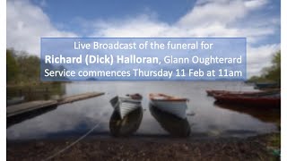 Funeral Service for Richard Dick Halloran [upl. by Corabella]