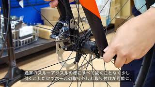 System Six スピードリリース スルーアクスル CANNONDALE キャノンデールシステムシックス [upl. by Odrarebe]