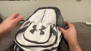 Under Armour Hustle 30 Backpack  My Review [upl. by Erdnaed]