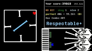 Undertale Rhythm Recall Spacedrift No Hit Div 1 [upl. by Naro427]