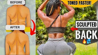 2 Week SCULPTED BACK Effective Workout You Need  5 Min Everyday No Equipment [upl. by Lew570]