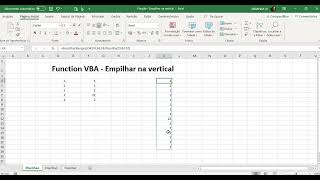 Função VBA  Empilhar dados na vertical [upl. by Yaj364]