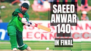 Classy Saeed Anwar Scores A Brilliant Hundred in the Final  Pakistan vs India [upl. by Fennelly]