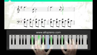 ALLOPIANO  Cours de piano Amélie Poulain  Comptine dun autre été partie2 [upl. by Richmound]