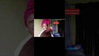 How to tie Gele in few minutes gelegirlshortsvideo tiegele [upl. by Obbard]