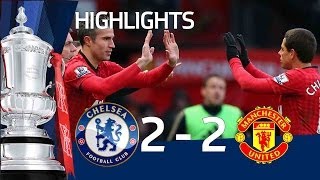 Manchester United vs Chelsea 22 official goals and highlights FA Cup Sixth Round  FATV [upl. by Namsu]