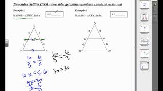 Similar Triangles  Part 5 TwoSides Splitter [upl. by Theobald]