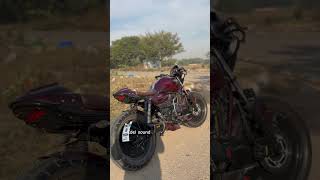 modified Bajaj vikrant v15 ll cafe racer ll fiberglass build ll custompaint ll custom wheel cover [upl. by Archibold]