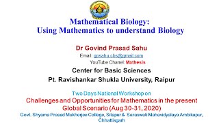 Mathematical Biology Using Mathematics to Understand Biology [upl. by Irita987]