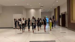 Miss Universe Thailand runway coaching by Pangina Heals and team P [upl. by Aketahs]