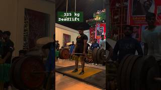 225 kg Deadlift on stagemotivation gym backworkout love [upl. by Assilaj]