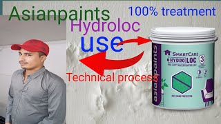 Damp wall paint treatment Asian paints Hydroloc [upl. by Agnes]