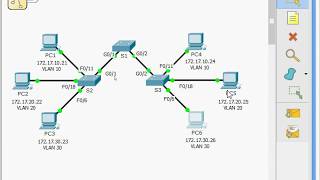 6217 Packet Tracer  Configuring VLANs [upl. by Hanafee339]