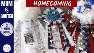 Homecoming Mum and Garter Mum Tutorial  Mums with Pictures [upl. by Damek]