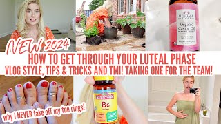 HOW TO GET THROUGH LUTEAL PHASE  TMI  TIPS amp TRICKS VLOG  CASTOR OIL  CLEANING MOTIVATION [upl. by Trautman]