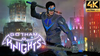 Gotham Knights  Nightwing Promethium New Guard Suit Free Roam Gameplay 4K [upl. by Benson]