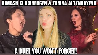 Vocal Coach Reacts DIMASH KUDAIBERGEN ft ZARINA ALTYNBAYEVA Question of honour In Depth Analysis [upl. by Aneerb59]