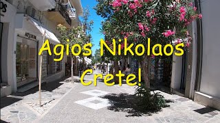 Agios Nikolaos Crete Walking Tour Agios Nikolaos Greece Center Lake amp Marina [upl. by Sadinoel]