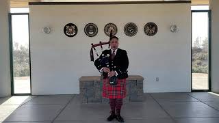 Abide With Me played by Dr Raphael Pazo Highland Bagpiper [upl. by Akinehs494]