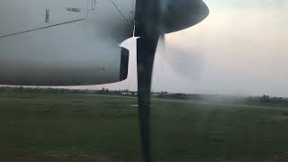 CemAir De Havilland DHC8 landing at Maputo Airport [upl. by Estis]