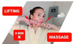 8 Minutes Antiageing LIFTING MASSAGE  QUICK AND EASY [upl. by Izawa65]