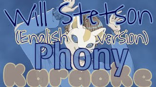 「KARAOKE」  Phony English cover  Will Stetson  Guide music [upl. by Eahsal]