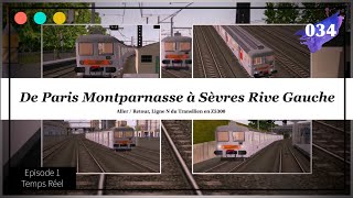 Transilien N  Paris Montparnasse Sèvres Paris Montparnasse Openrails Épisode 1 34 [upl. by Leslie341]