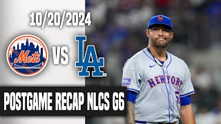 Mets Fan Reaction NLCS Game 6  NYM5 LAD10 THATS A WRAP [upl. by Tatia141]