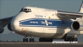 Volga Dnepr Airlines Antonov AN124100 at LAX [upl. by Tierney]