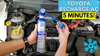 Properly Recharge Your Cars Air Conditioning AC System in LESS than 5 Minutes  Toyota  Lexus [upl. by Arihat]