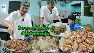 Masarap na recipe ng manok  Roast chicken with mushroom gravy  Lutong Pinoy [upl. by Eikcid]