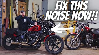 FIX this TERRIBLE Harley Street Bob 114 Rattle NOISE [upl. by Mata]