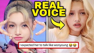 UNIS’ Gehlee goes viral for unexpectedly talking voice kpop [upl. by Einon]