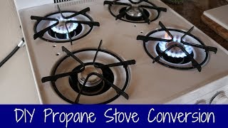 Off Grid Stove Conversion  Natural Gas to LPG [upl. by Kallista]