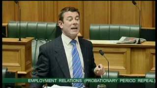 Employment Relations Probationary Period Repeal Amendment Bill  First Reading  Part 8 [upl. by Rebmat]