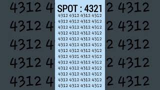 Visual skill test Find the position of 4321 in 5 seconds iq iqtest shorts [upl. by Anier]