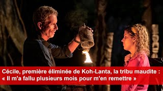 Cécile première éliminée de KohLanta la tribu maudite [upl. by Einegue489]