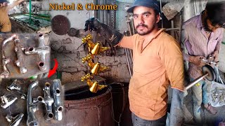 Nickel and Chrome Electroplating ProcessHow To Chrome And Nickel Plating on Washroom Accessories [upl. by Sucramraj]