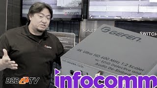 Gefen EXTUHD600A12DS 4K Ultra HD 600 MHz 12 Scaler  InfoComm 2018 [upl. by Cohdwell848]