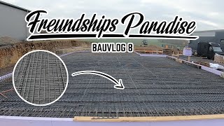 🚧 Bodenplatte für die Halle bauen  Stahl verlegen als Bewehrung für die Betonplatte 💪🏼Bauvlog 8 [upl. by Faxon254]