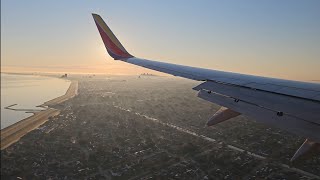 Southwest Airlines Boeing 737700 Landing  New Orleans Louis Armstrong International Airport [upl. by Ditter]