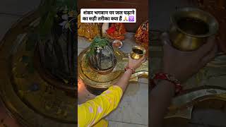 Shiv per Jal chadhane ka Sahi tarika🙏youtubeshorts [upl. by Stegman]