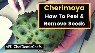 Tropical Cherimoya Fruit How To Peel By Hand and Leave it Intact Easy Fun and A Healthy Treat [upl. by Horvitz]